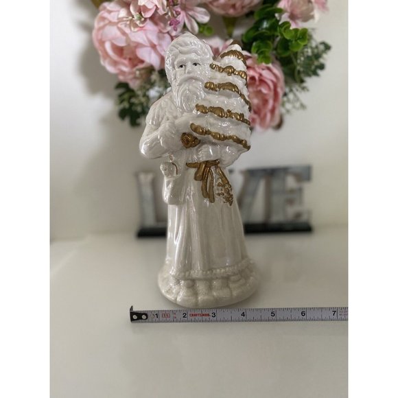 Cracker Barrel Santa Musical‎ Fine Pearlized Porcelain  Figurine O Tannenbaum - Picture 11 of 16